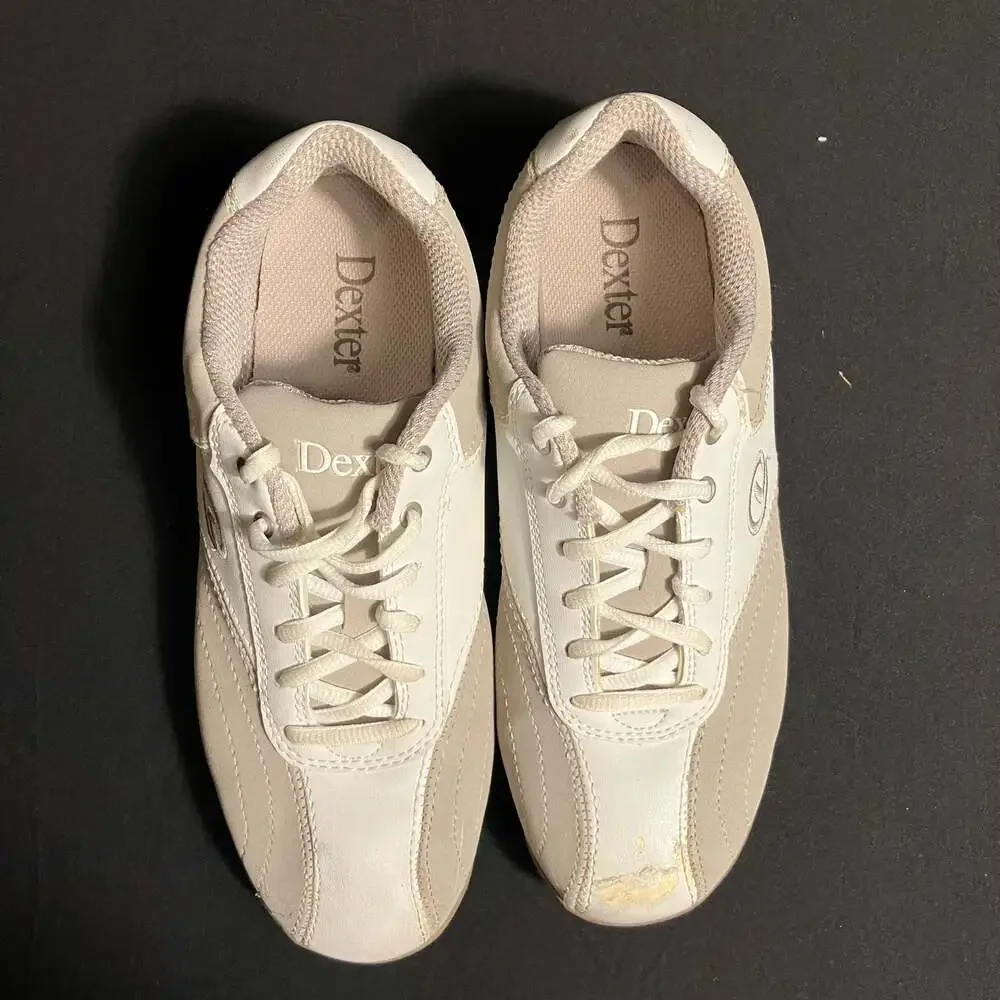 Dexter Women's White and Gray Bowling Shoes Size 8M